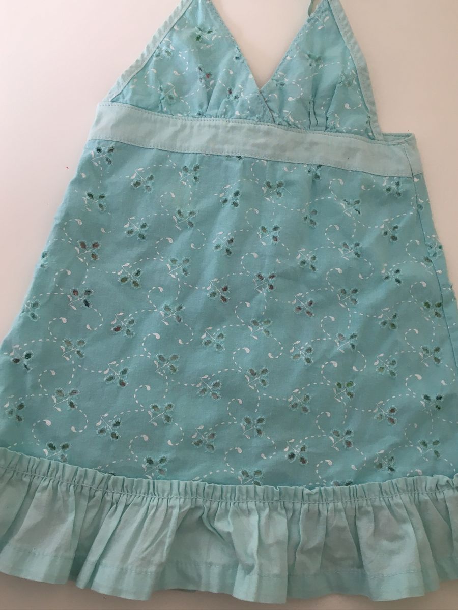 vestido infantil dupla face