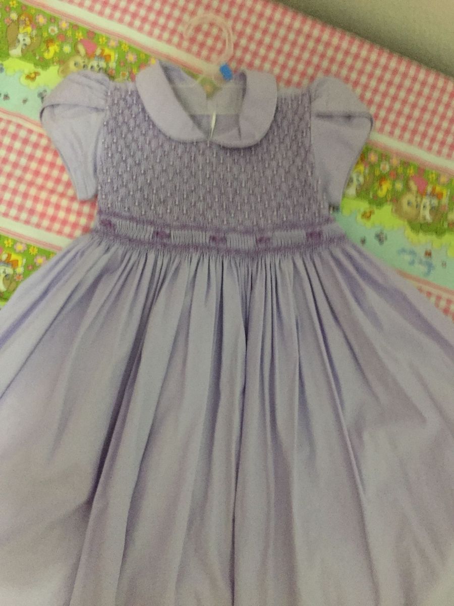 Vestido Lilas Casinha de Abelha | Roupa Infantil para Menina Usado