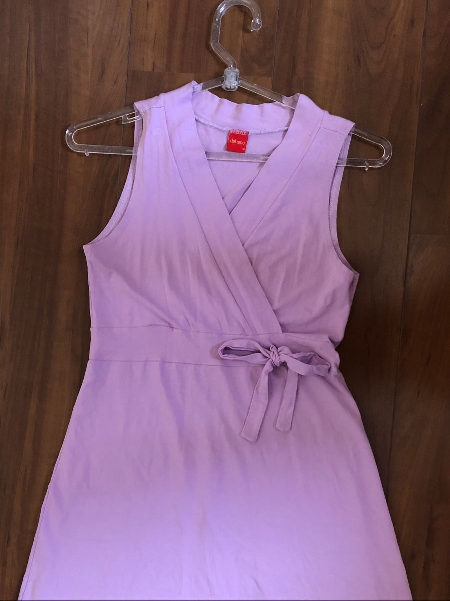vestido lilas curto simples