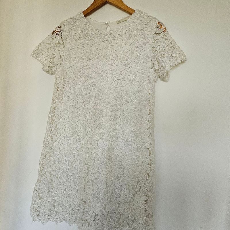 Vestido Lindo Zara Tamanho 13, Usado Apenas Uma Vez Na Primeira