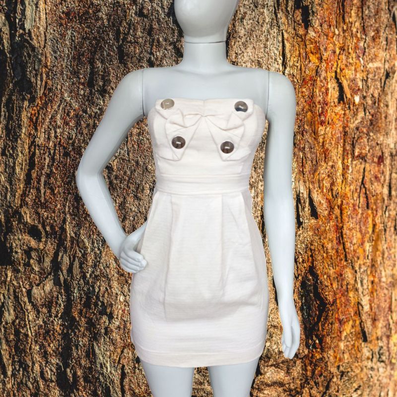 Vestido Linho Bonequinha La Chocole Usado 110113590 enjoei