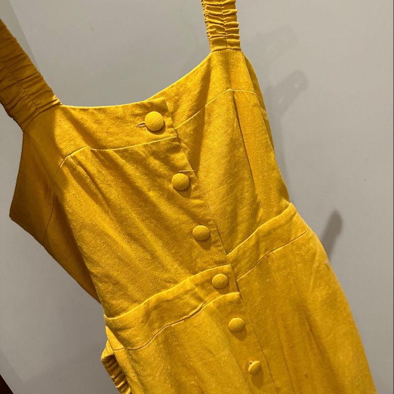 Vestido Linho La Chocole Vestido Feminino La Chocolê Usado 88431553  enjoei