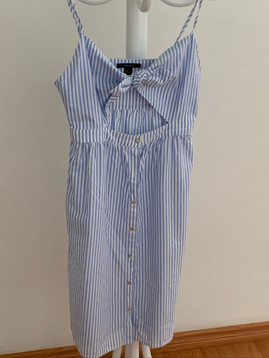 vestido listrado forever 21