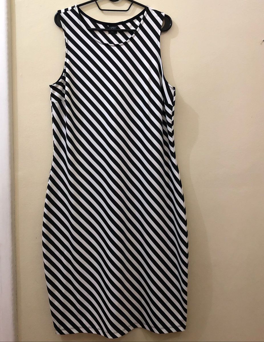 vestido listrado leader