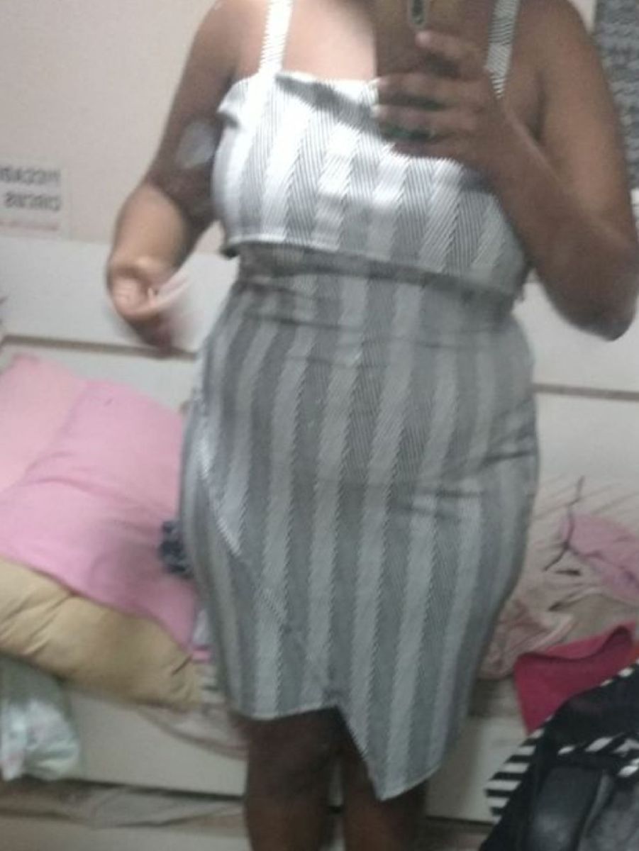 vestido listrado leader