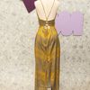 vestido longo animal print isy - outros isy 