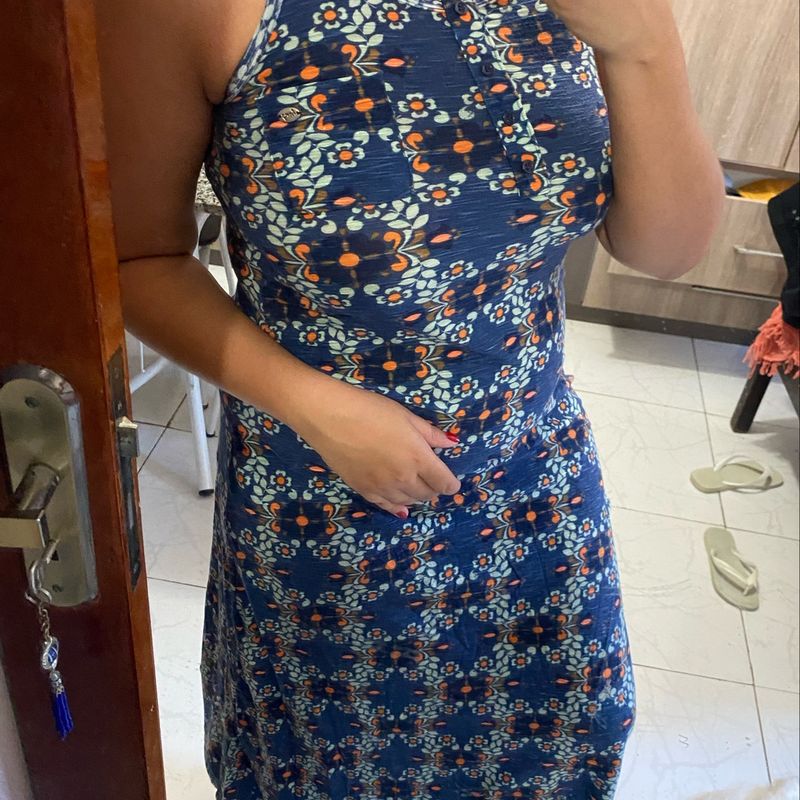 Vestido longo best sale hering azul