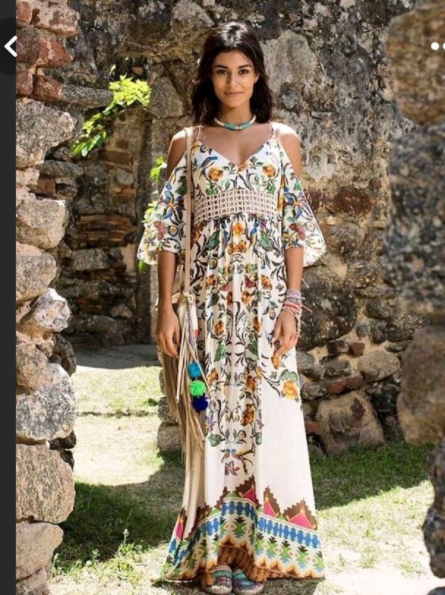 Vestido longo hot sale boho farm