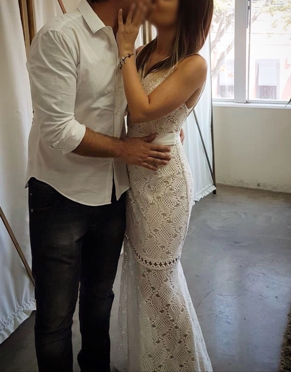 vestido longo para casamento civil
