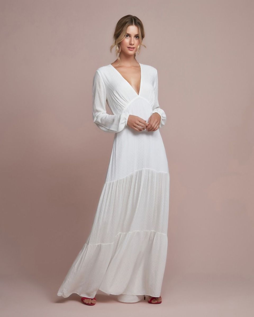 vestidos boho branco