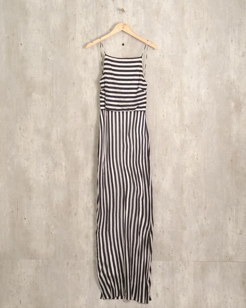 vestido osklen listrado