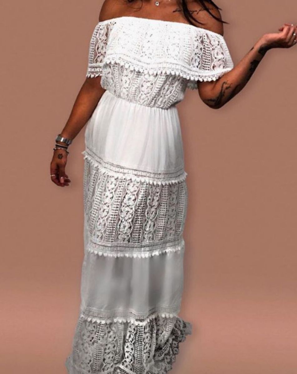 vestido de renda para o ano novo