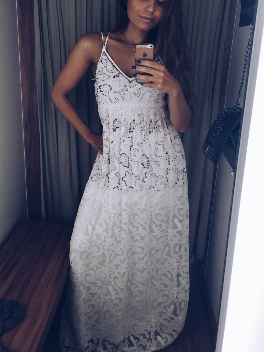 vestido branco renda renner