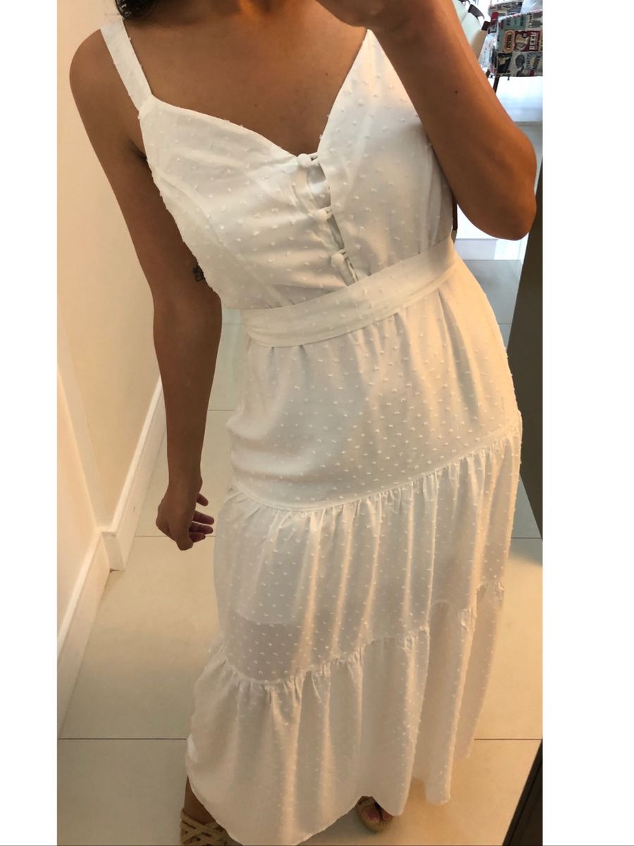 vestido longo branco para o reveillon