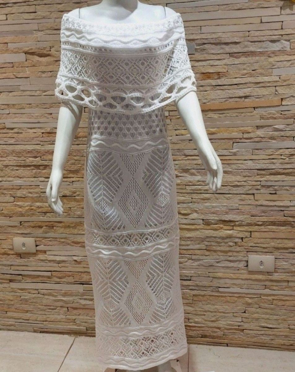 Vestido de linha longo 2024 branco