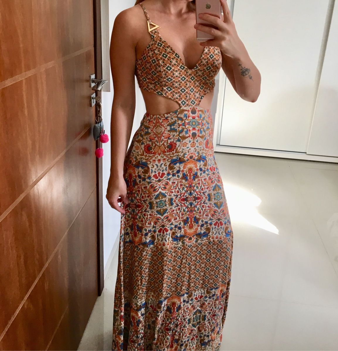 vestido longo colcci