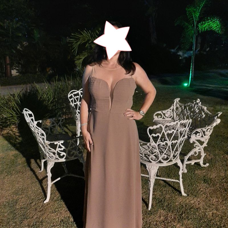 Vestido de best sale madrinha cor nudi