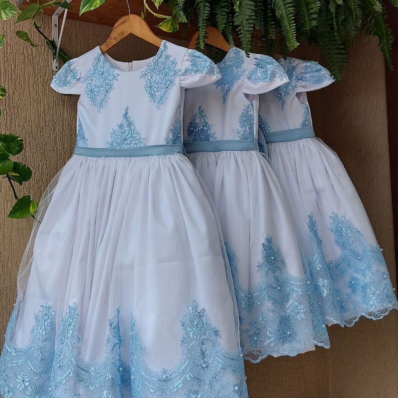 Vestido best sale florista azul