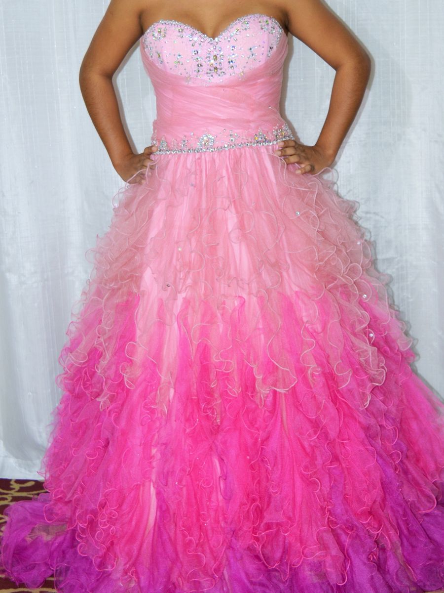 Vestido de best sale 15 anos pink