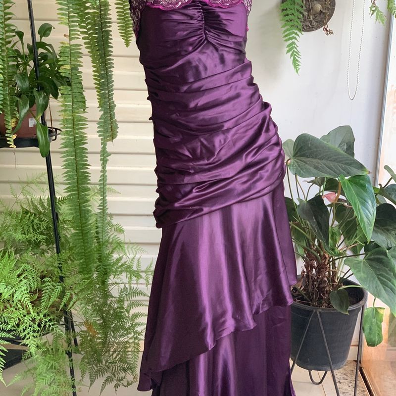 Vestido festa hot sale roxo