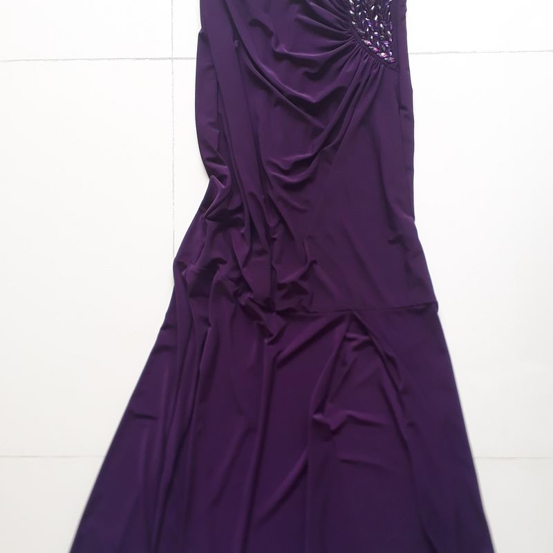 Vestido de festa roxo hot sale escuro