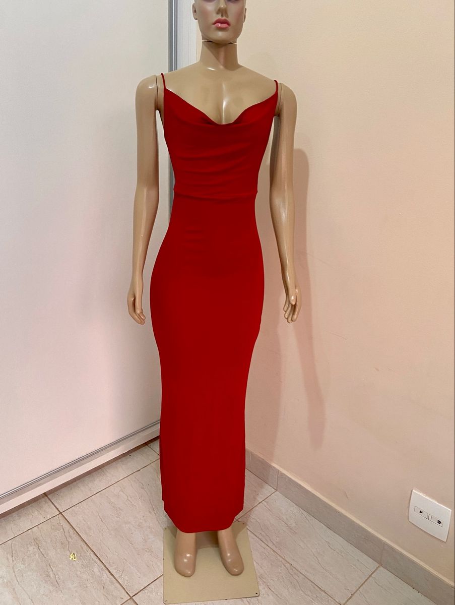 Vestido longo vermelho store sangue