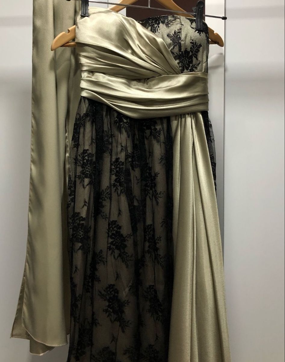 Vestido Longo de Festa Vestido Feminino Shopping Tijuca Usado