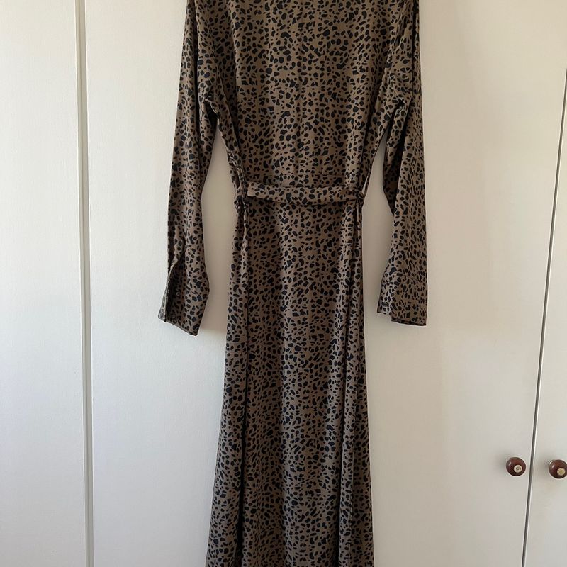 Vestido Longo de Onça Renner Renner Usado 90822479 enjoei
