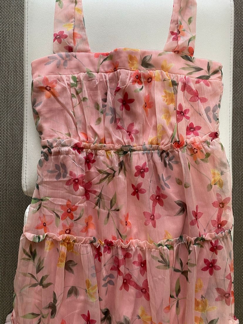 vestido longo em tule floral la mandinne - outros la mandinne