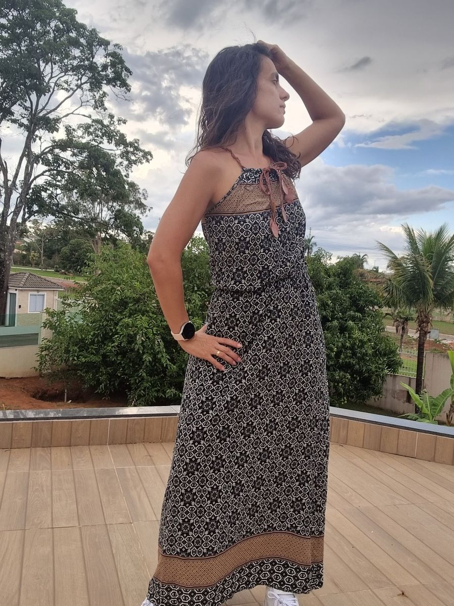 Vestido longo hot sale estilo boho