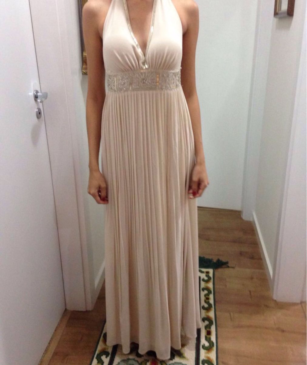 vestido estilo grego longo