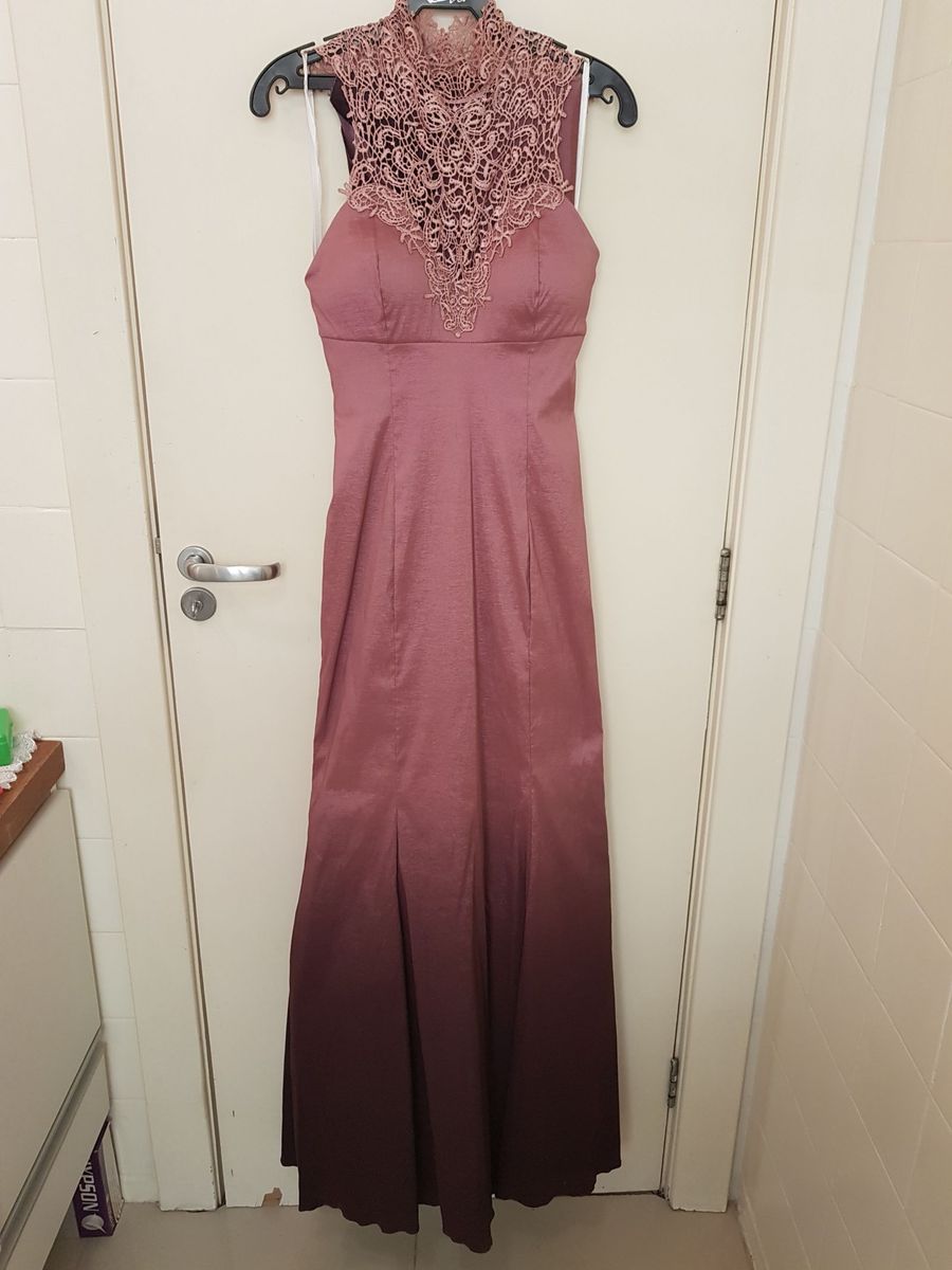 vestido madrinha rosa antigo