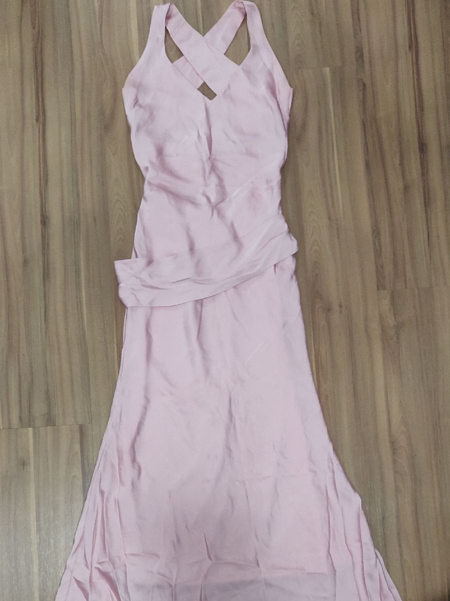 vestido longo costas transpassadas