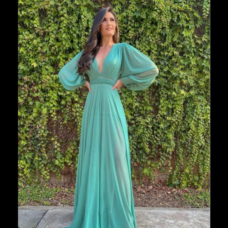 Vestido verde turquesa hot sale