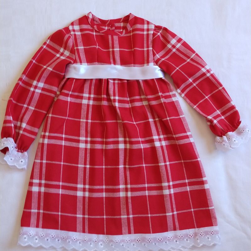 Vestido de flanela xadrez hot sale infantil