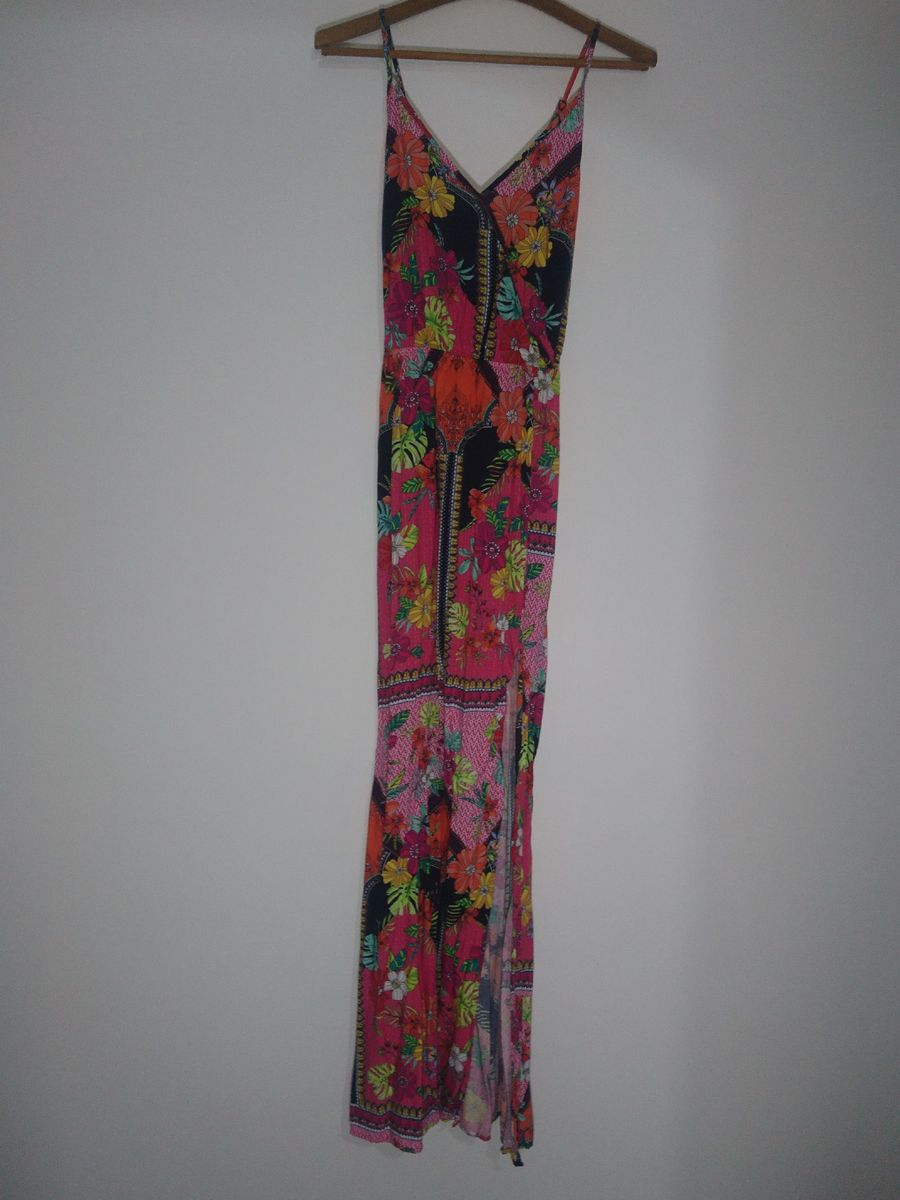 vestido longo floral riachuelo