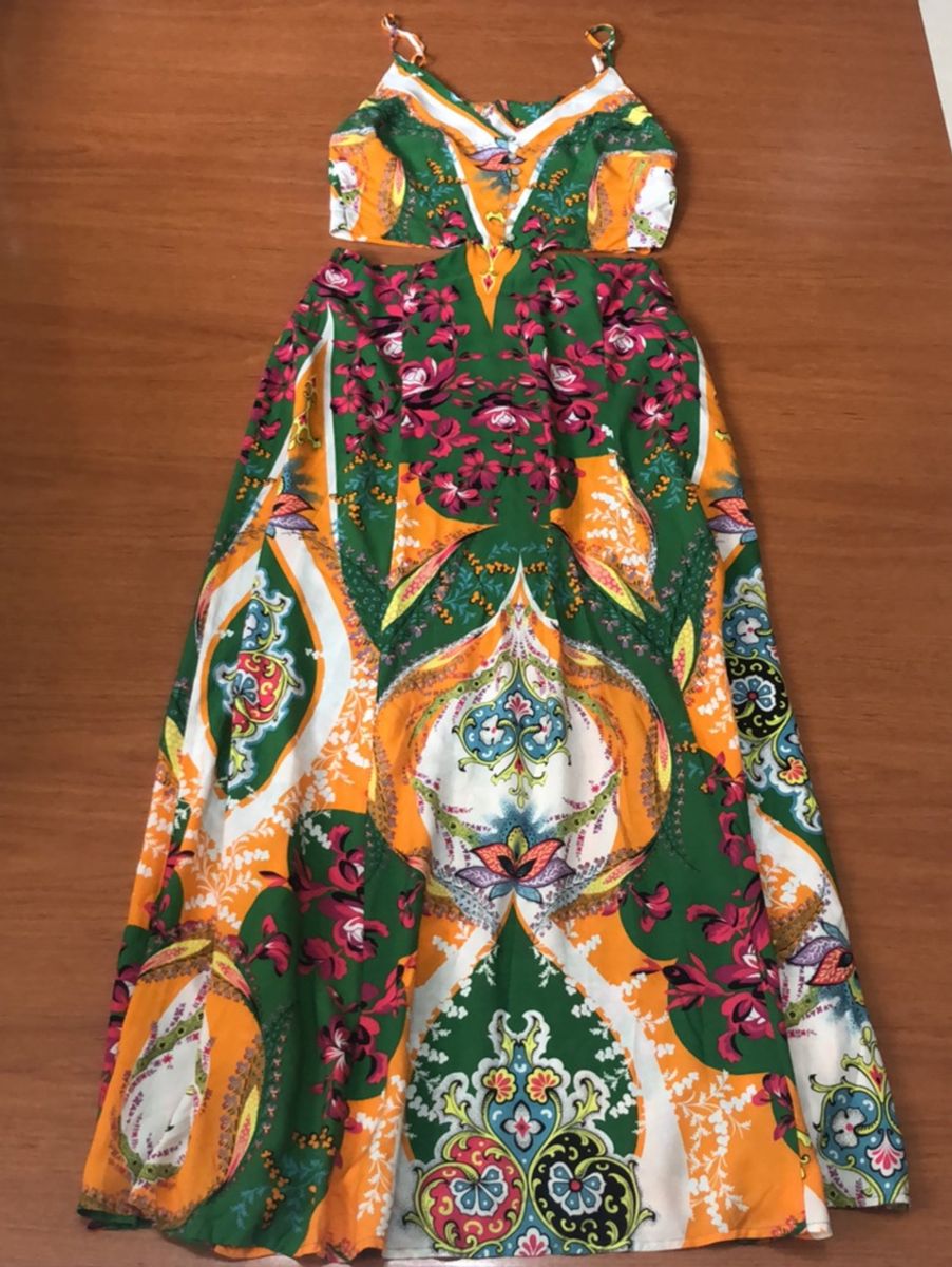 vestido longo francisca farm