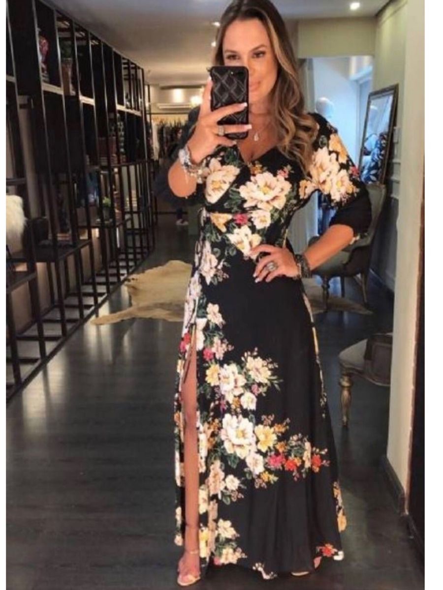 vestido florido farm