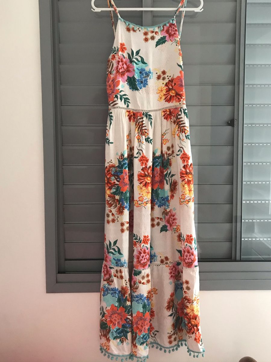 vestido longo da renner