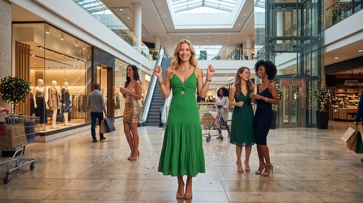 vestido longo graceful verde m