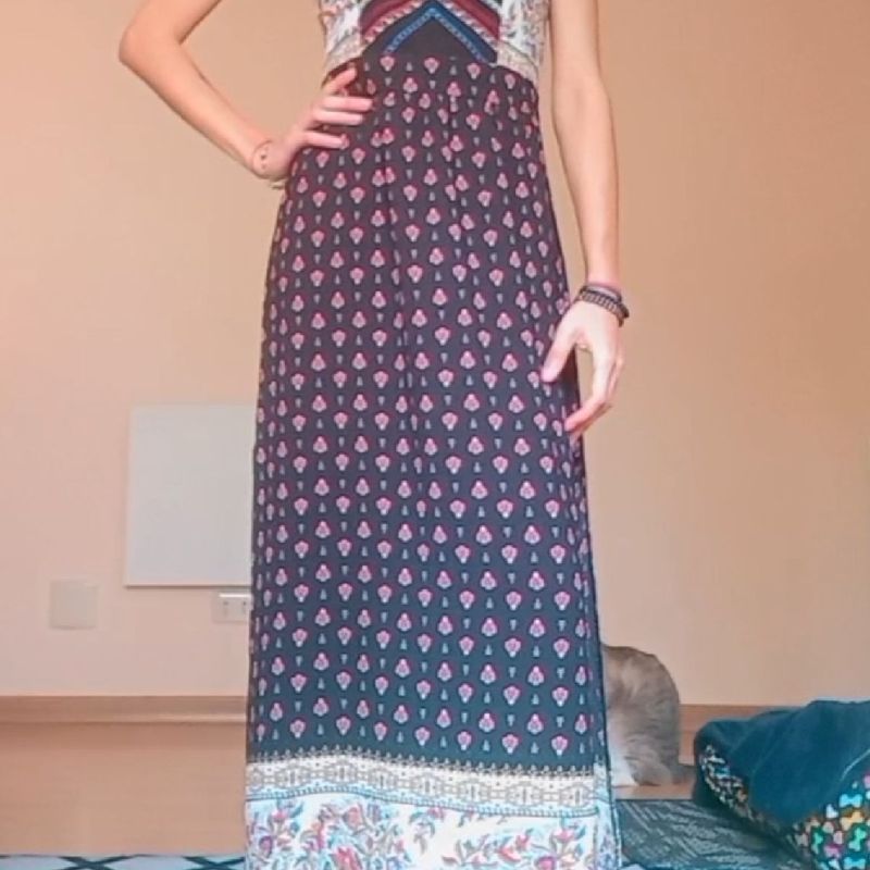 Vestido longo hippie chic cheap