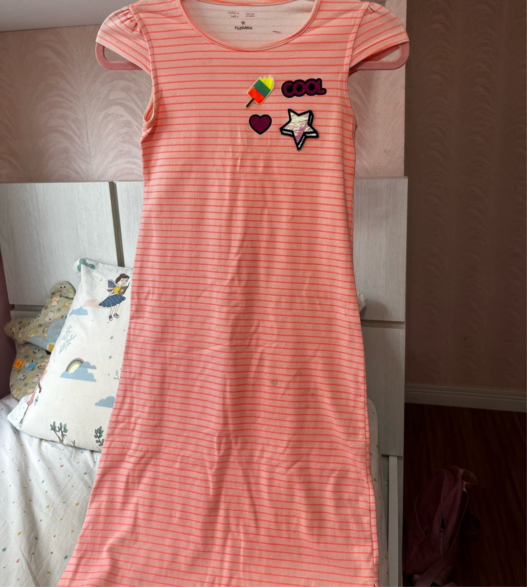 Vestido longo sale infantil com fenda