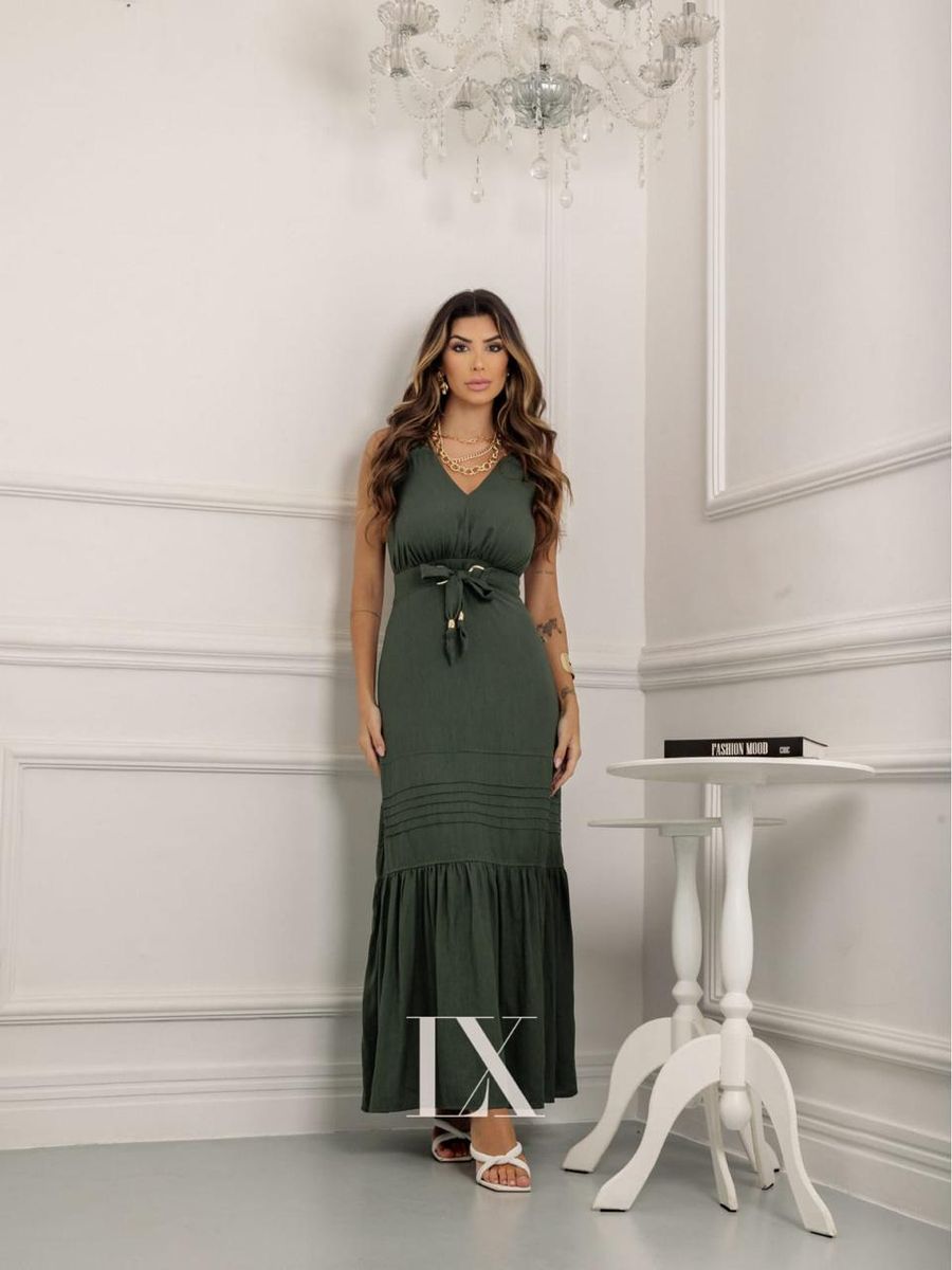 Vestido Longo Luxo 39063 G Luxo Grife Nunca Usado 99989584