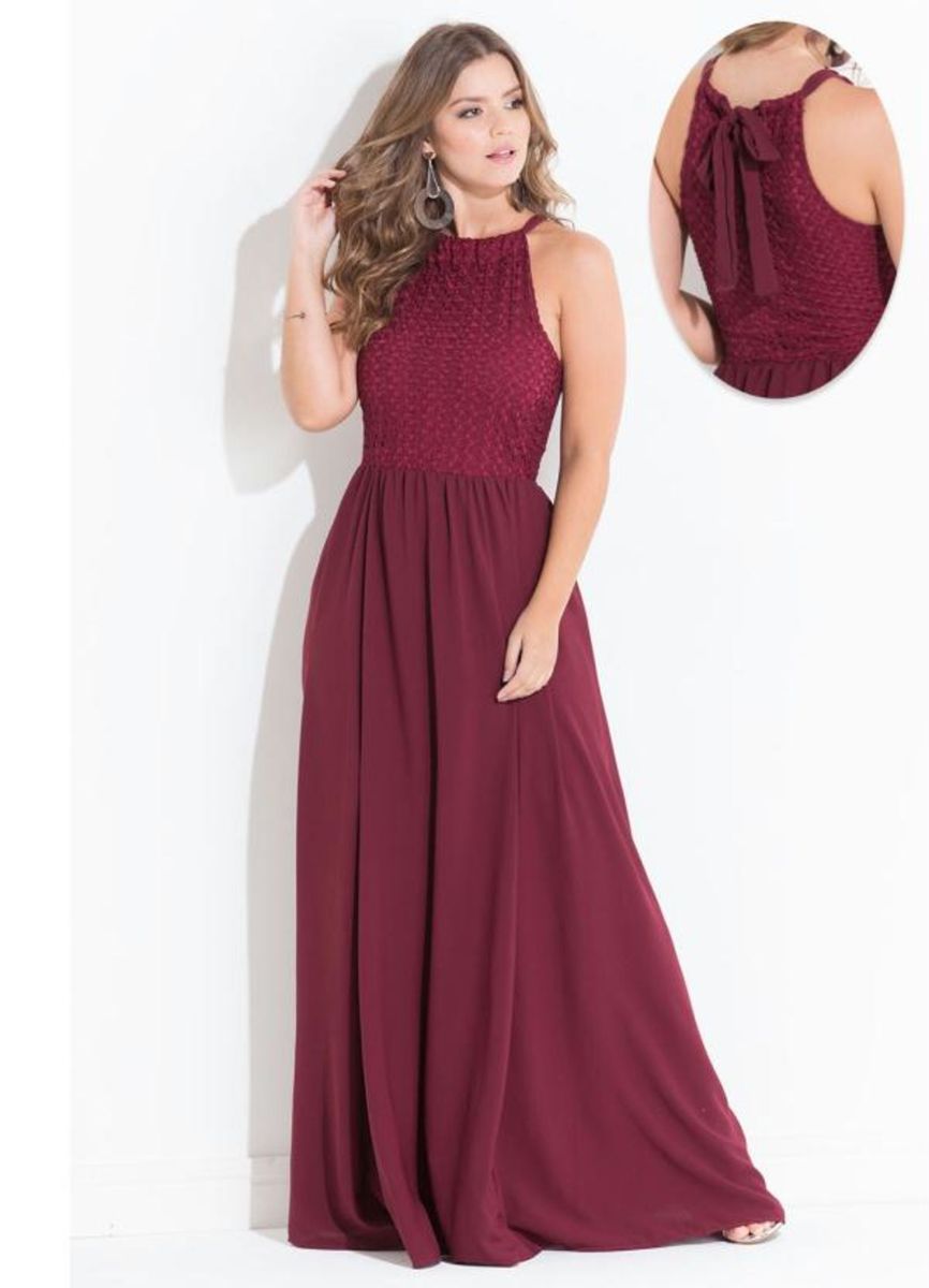 vestido longo plus size formatura