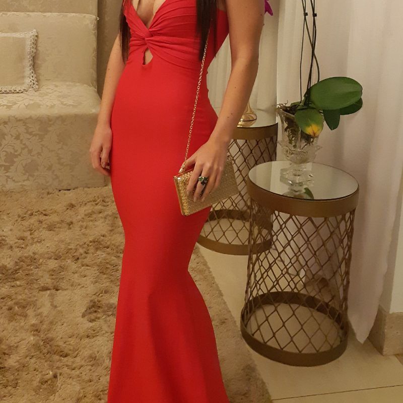 Vestido longo 2024 modelo sereia