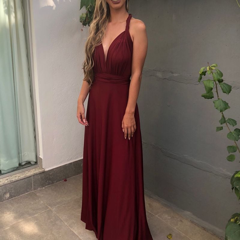 Vestido multiformas hot sale marsala