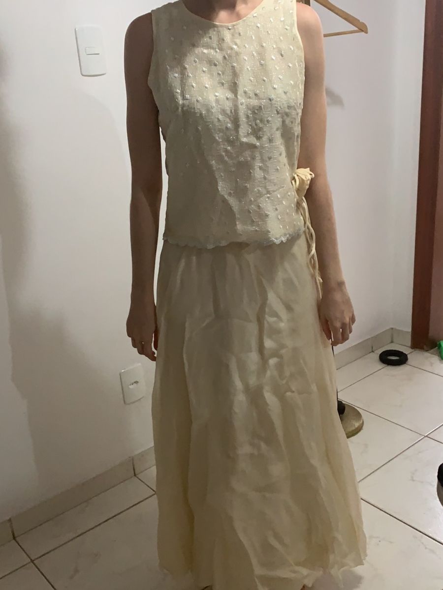 vestido alfaiataria longo festa