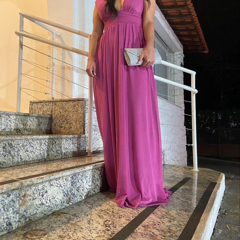 Vestido de sales madrinha cor violeta