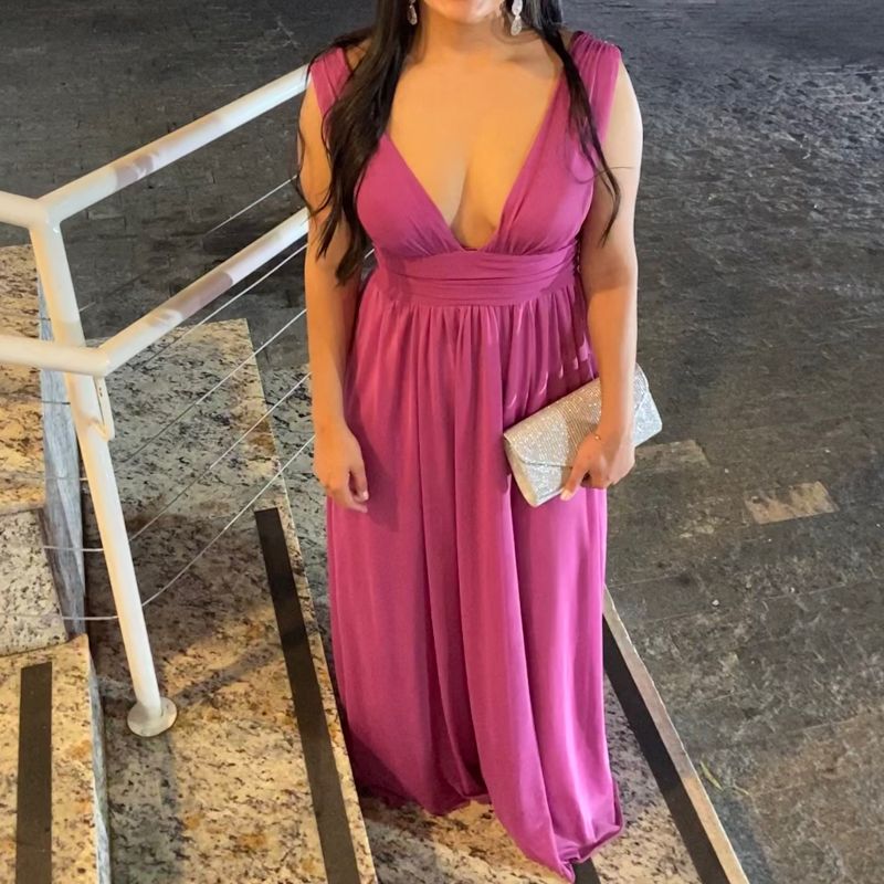 Vestido de madrinha cor 2024 violeta