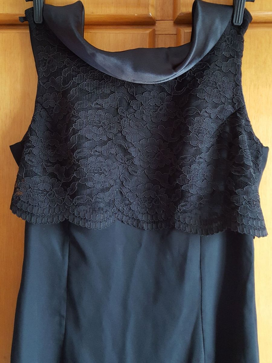 vestido de voal com renda